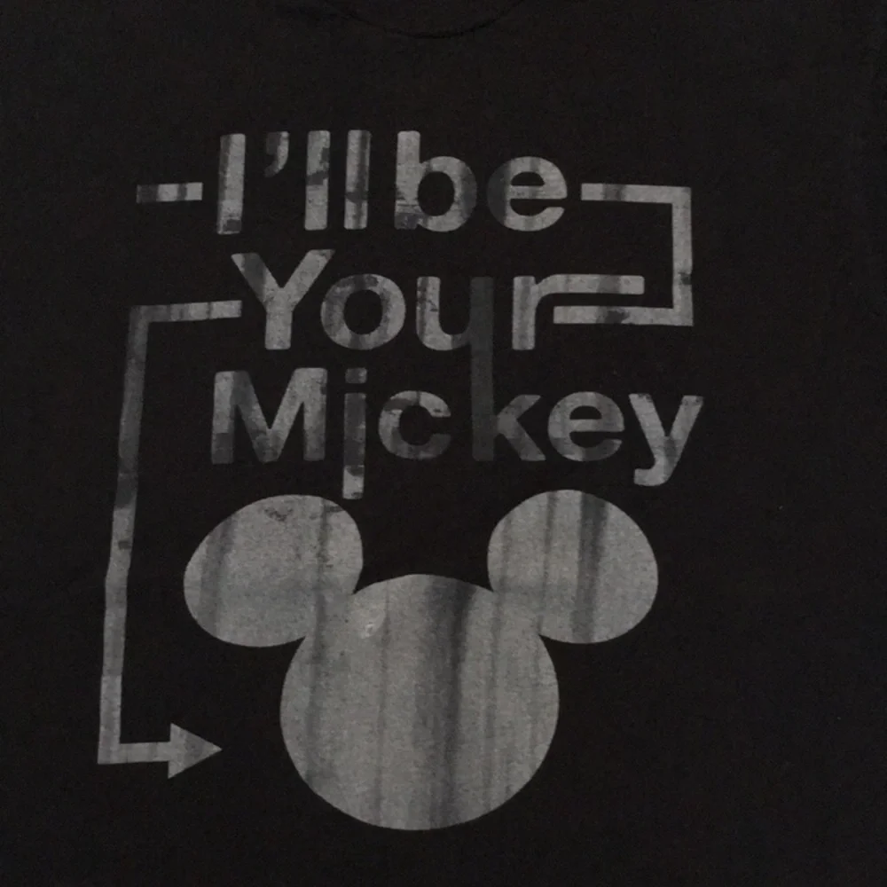 Mickey Mouse Disney Women’s T-Shirt Tee Size Medium EUC Black - Picture 2 of 4